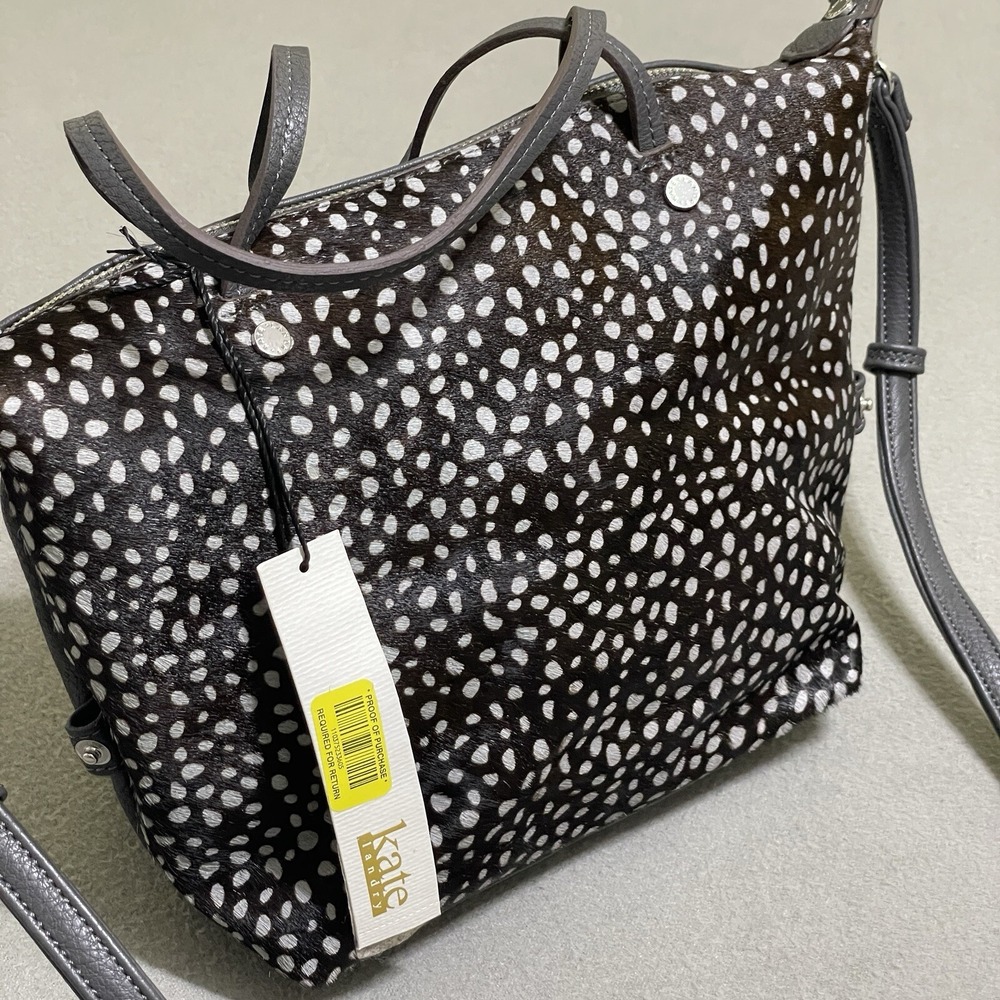 Leather Backpack Purse Casual Travel Tote Bag‎ Animal Print Fur NEW Convertible